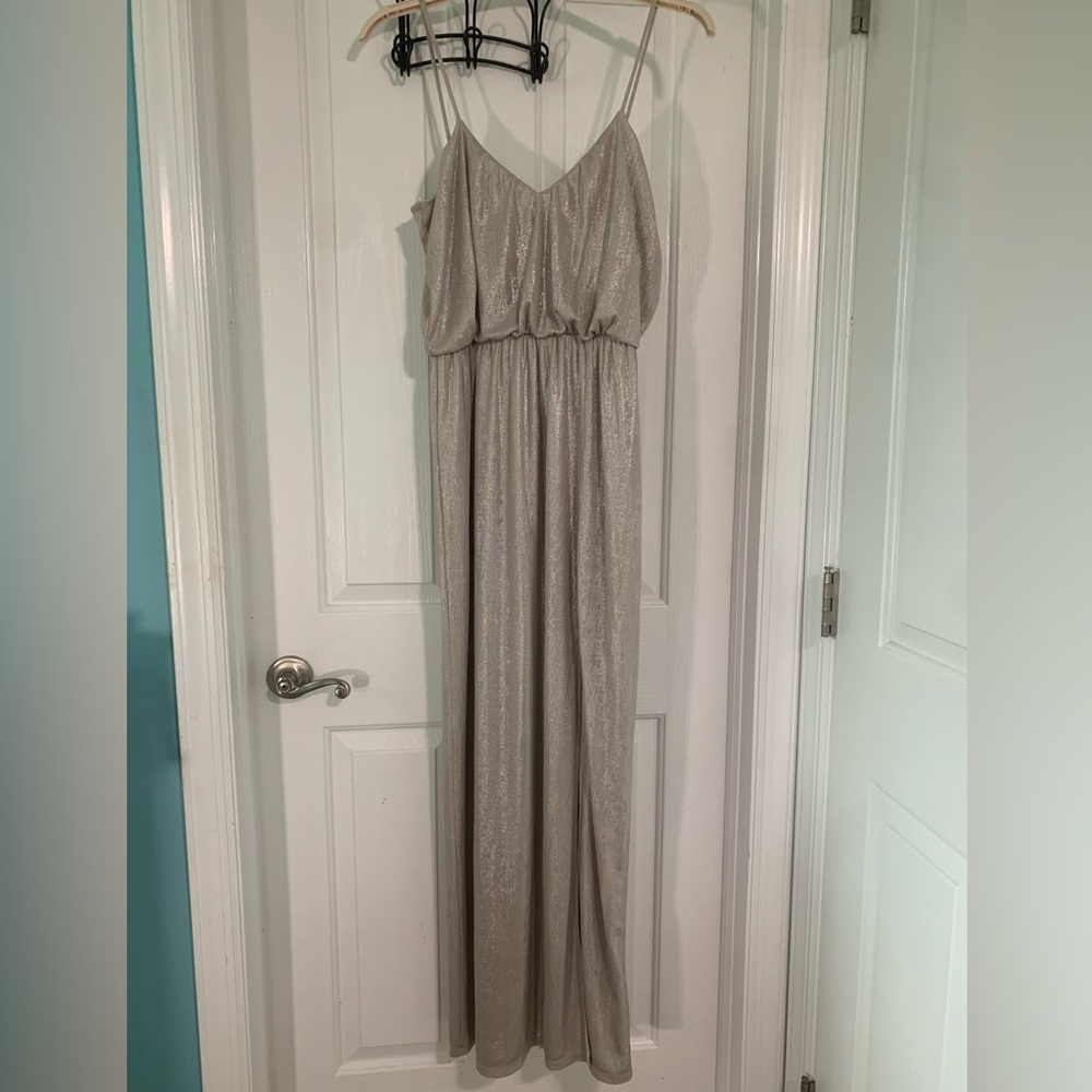 NWT🎊2010s H&M Gold Maxi Dress with slit